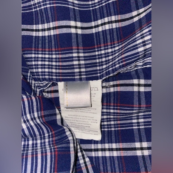 Dickies Work Plaid Collared Men L Button Short Sleeves Shirt Casual Relax Fit‎ - Picture 4 of 7